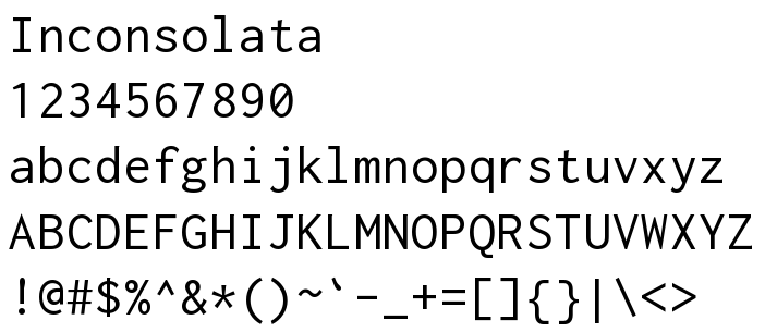Inconsolata A Great Fixed Width Font John Poelstra