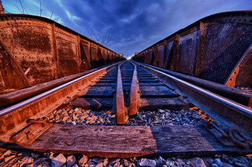 Waiting for a train picture