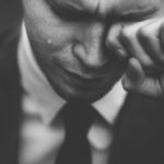 Picture of a man crying